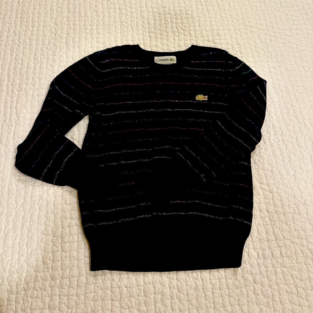 Lacoste metallic sweater